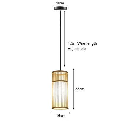 Handgeweven Bamboe Hanglamp - Duurzaam en Stijlvol voor Woonkamer, Slaapkamer of Hotel SimpelComfort