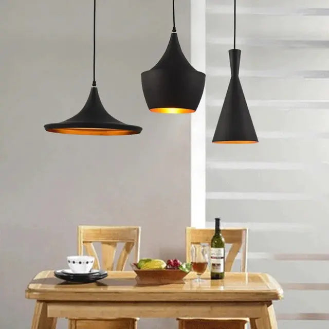 Moderne Hanglamp – Zwart en Goud met E27 Fitting SimpelComfort