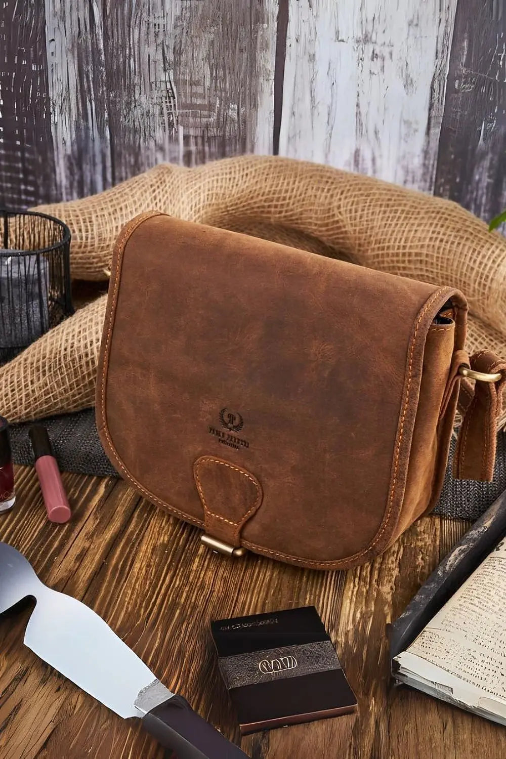 Natural leather bag Galanter Galanter