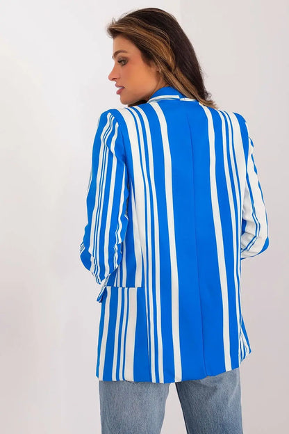 Striped Women's Blazer – Casual & Stylish with 3/4 Sleeves Italy Moda