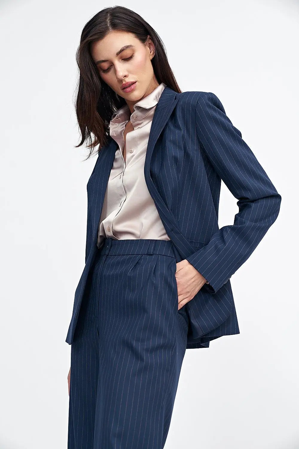 Tailored Women's Jacket with Tennis-Style Stripes Nife