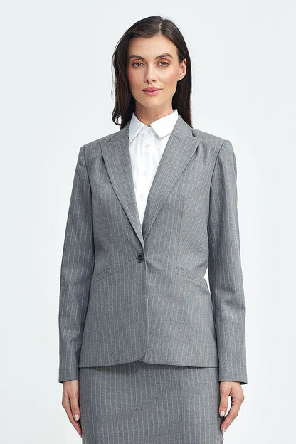 Tailored Women's Jacket with Tennis-Style Stripes Nife