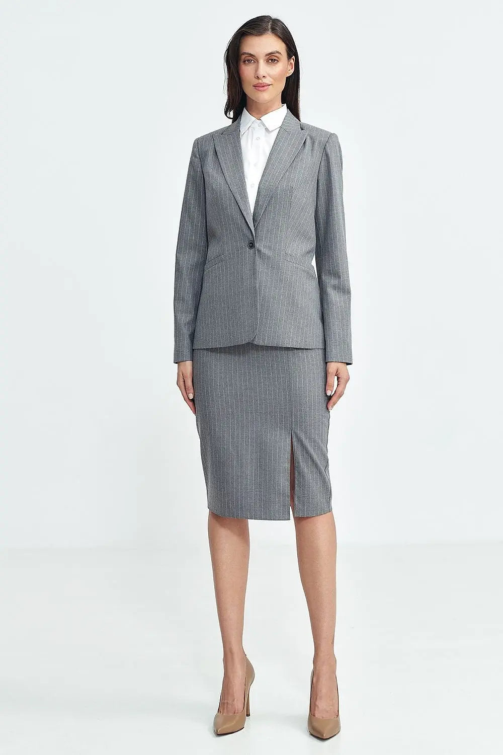 Tailored Women's Jacket with Tennis-Style Stripes Nife