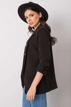 3/4 Sleeve Unbuttoned Jacket with Lining Och Bella