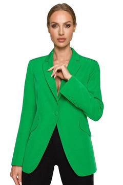 Classic Waisted Blazer with Patch Pockets – Fully Lined Moe