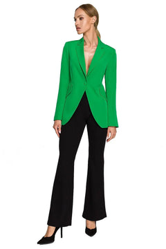 Classic Waisted Blazer with Patch Pockets – Fully Lined Moe