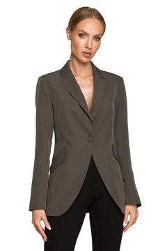 Classic Waisted Blazer with Patch Pockets – Fully Lined Moe