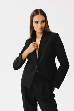 Short Black Jacket with Lining Stylove