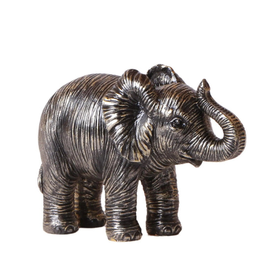 Kolibri Home | Ornament - Decoratie beeld Elephant - Black Everspring