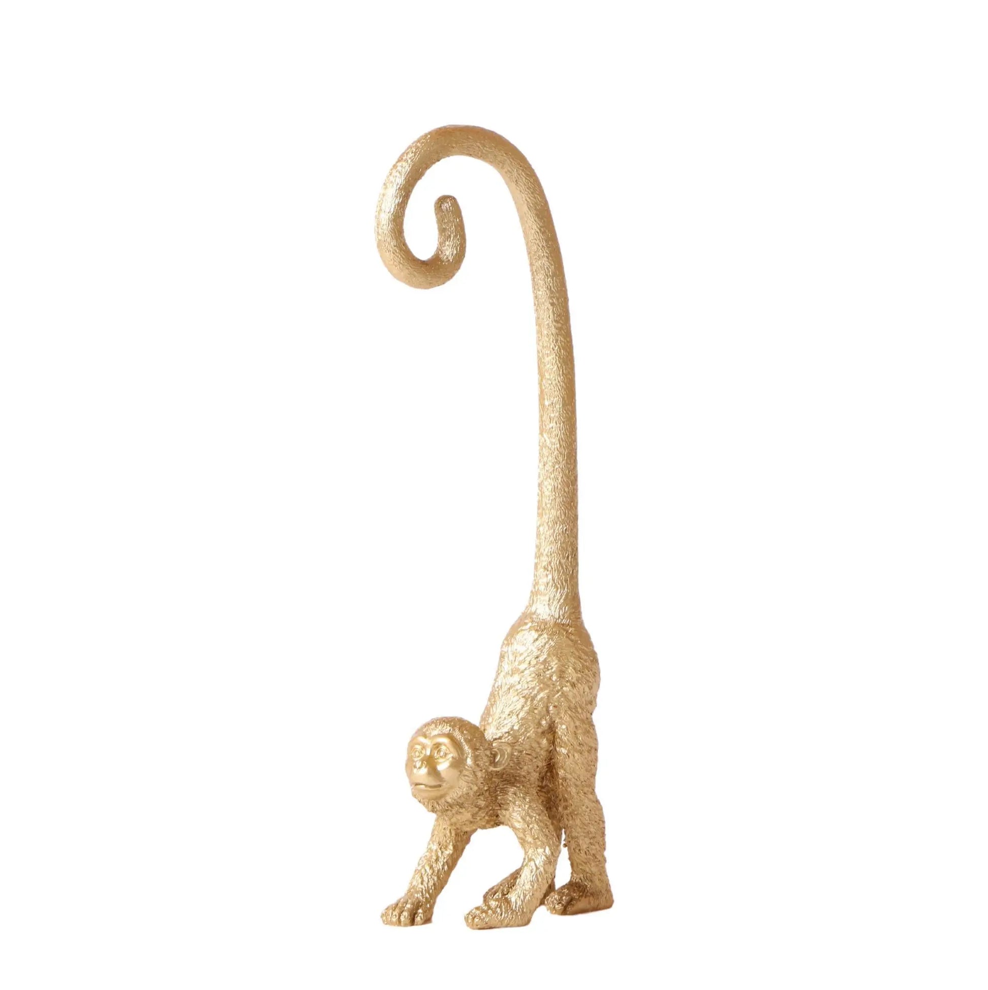 Kolibri Home | Ornament - Decoratie beeld Monkey long tail - Gold Everspring